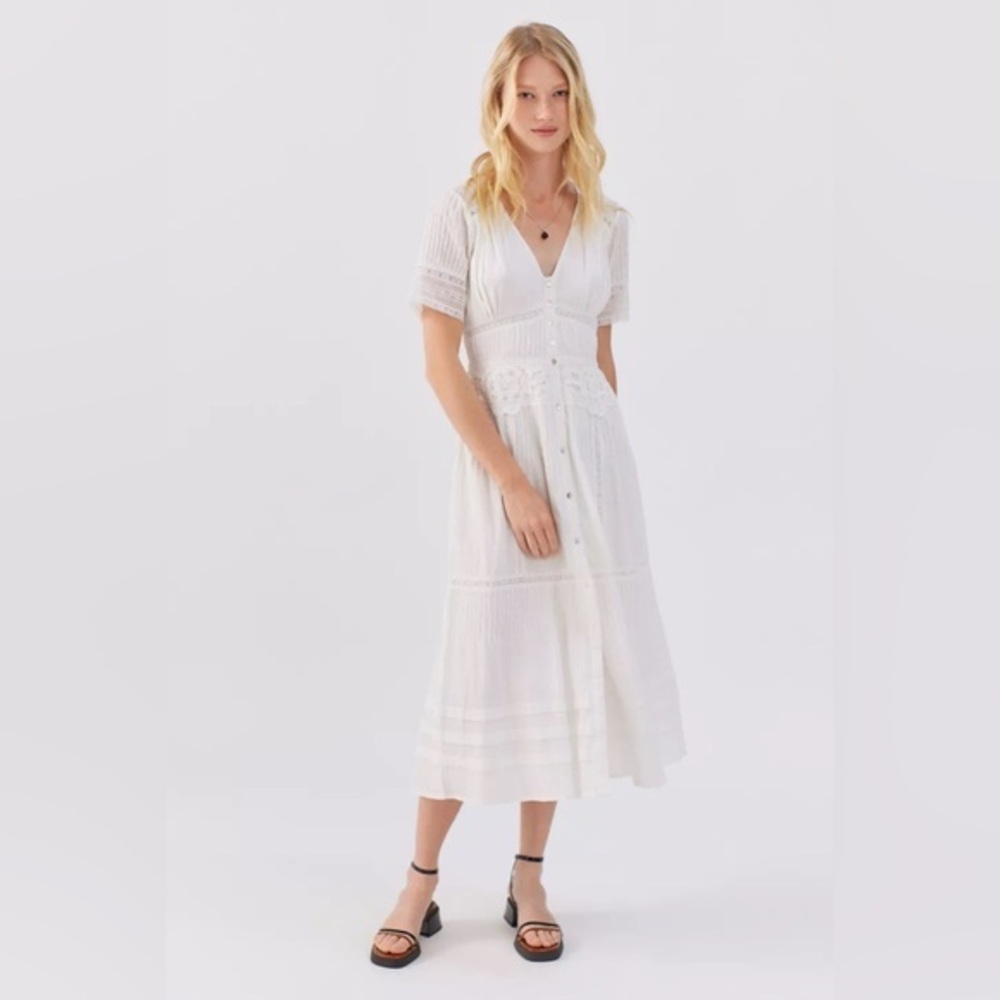 🆕⭐ ASTR The Label Honeymoon Lace Midi Dress